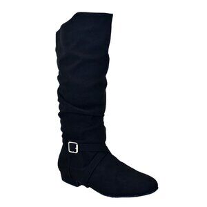 Size 8M Womens Ultimate Fashion Boots Pro Floorplay Black Suede West Coast Swing